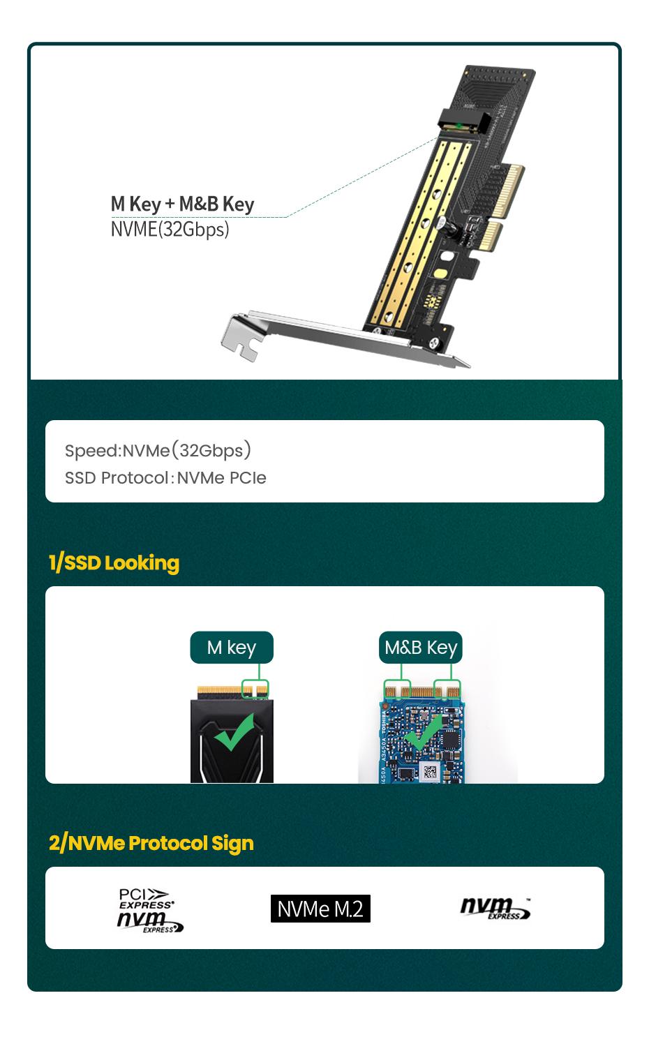 Адаптер UGREEN CD302 для встановлення SSD M.2 NVMe Чорний (70504) - фото 6