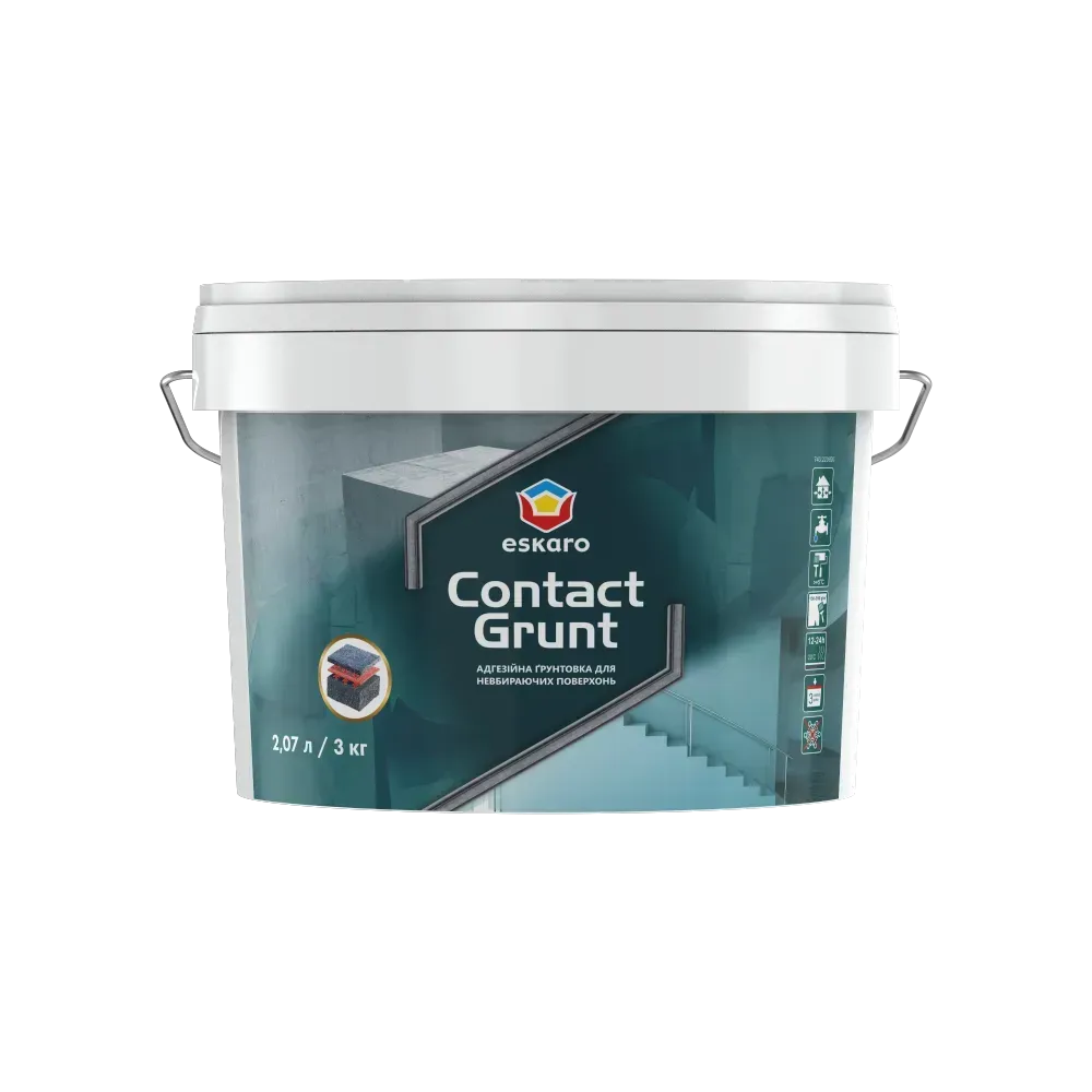 Грунт универсальный с кварцевым песком Eskaro CONTACT GRUNT 3 кг (2028273590)