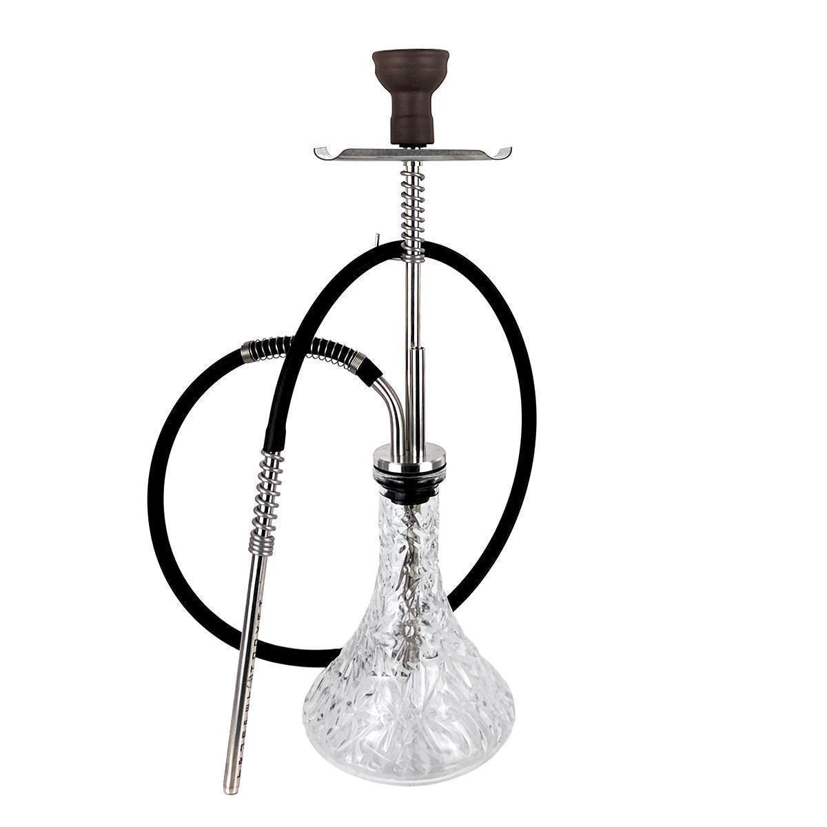 Кальян Hookah Trumpet Silver колба Crystal Clear