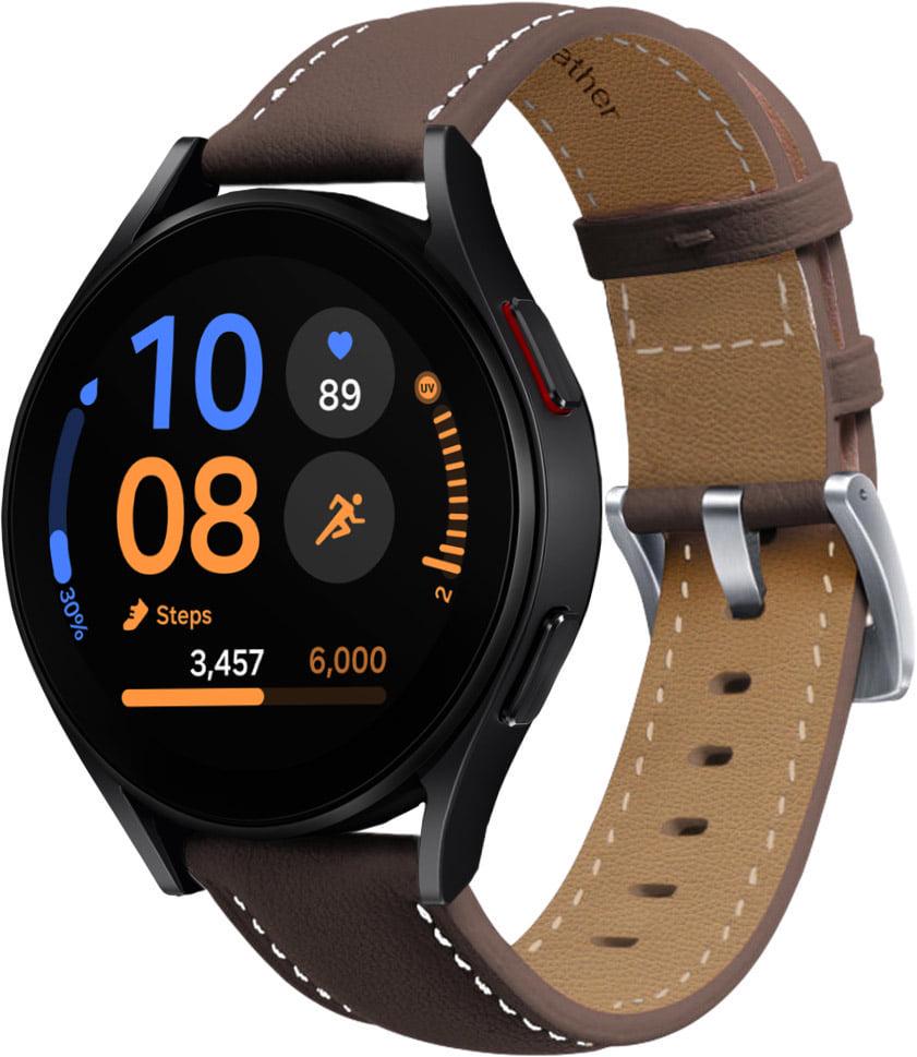 Ремешок кожаный Folsa для Galaxy Watch FE 40 мм Dark Brown (39315-05)