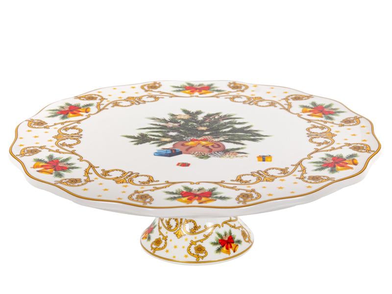 Блюдо для торта Modern classic сервировочное фарфоровое 25 см (985-163)