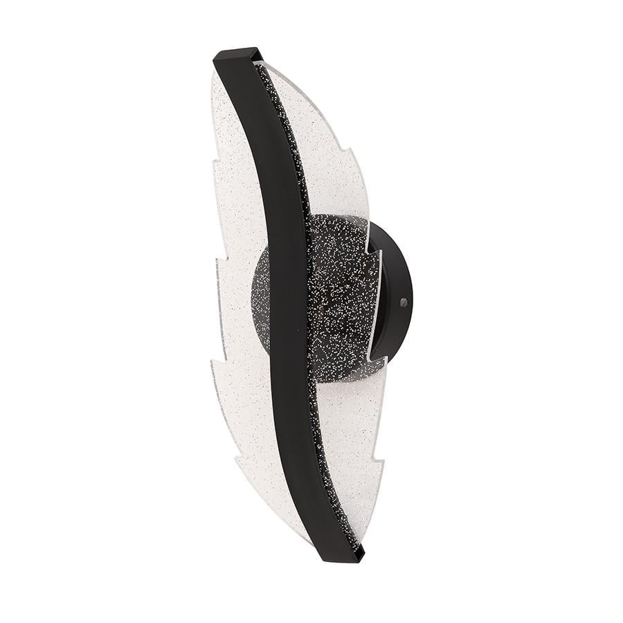 Бра LED в форме листа 796W6399 BK 8W Черный/Прозрачный