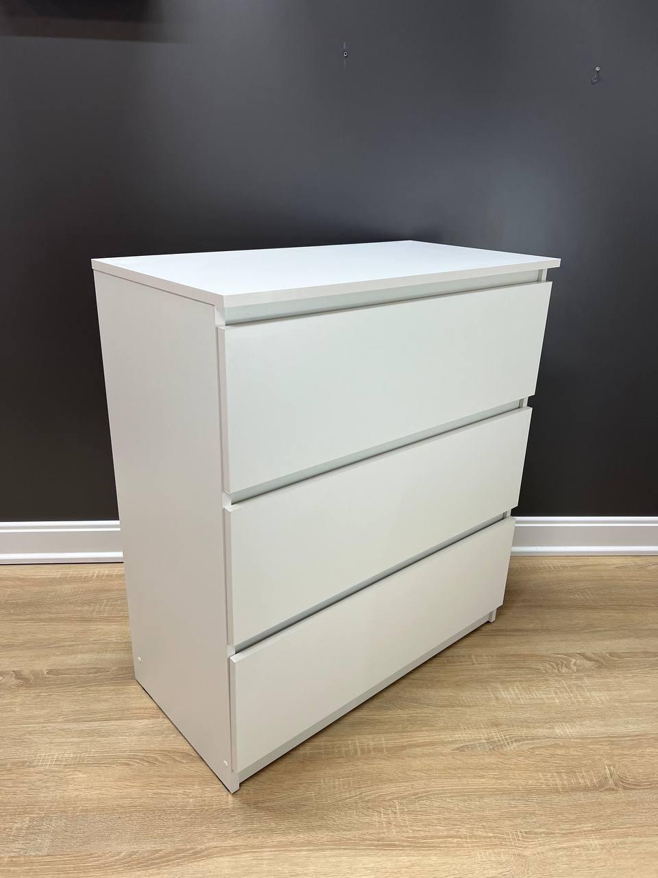 Комод Даллас 3 шухляди 910х805х410 мм Білий - фото 1 Комод Даллас 3 шухляди 910х805х410 мм Білий - фото 1