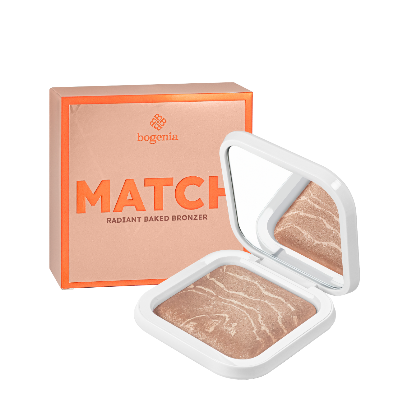 Бронзер запечений Bogenia Match Radiant Baked Bronzer (BG670)