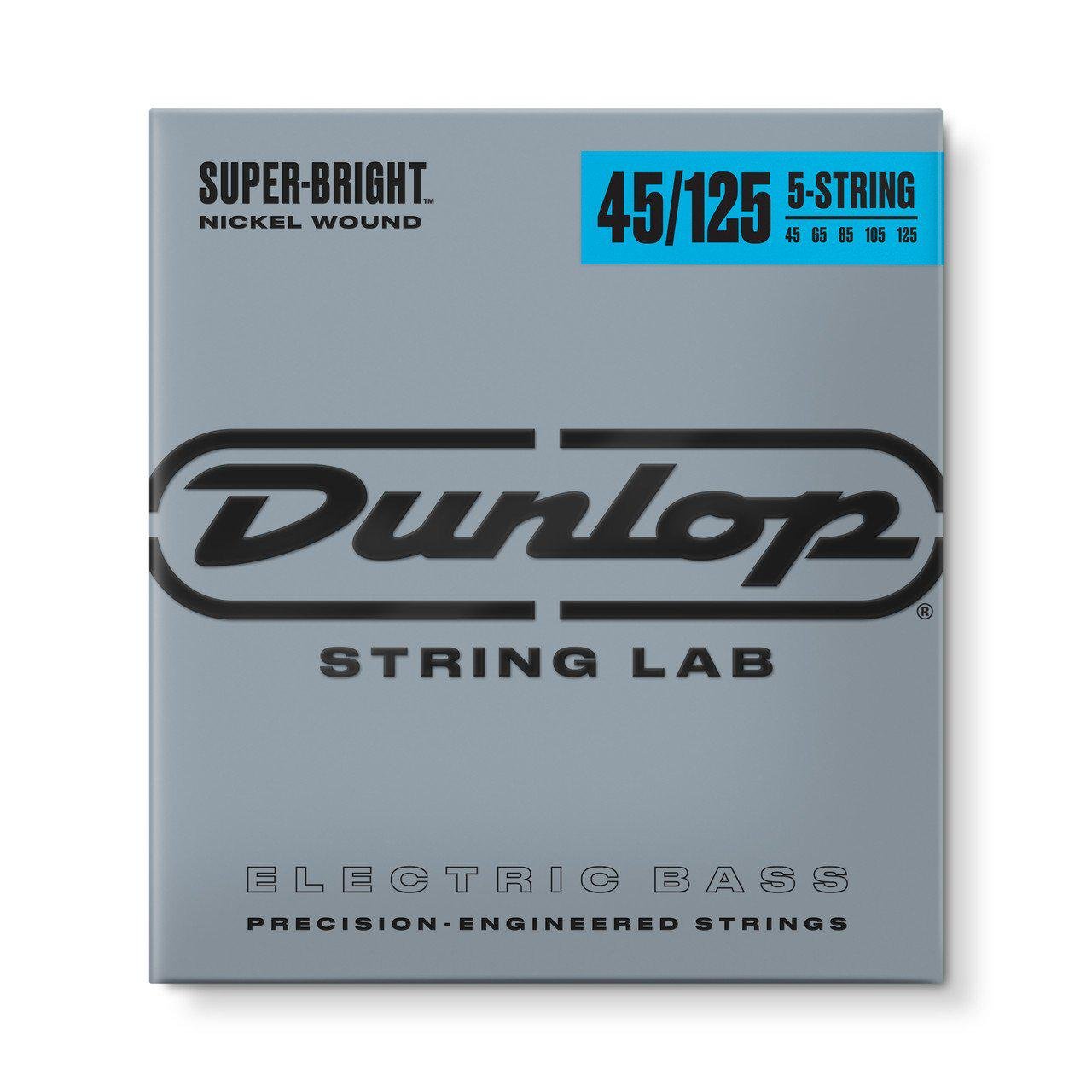 Струны для 5-струнной бас-гитары Dunlop DBSBN45125 Super Bright Nickel (121842)