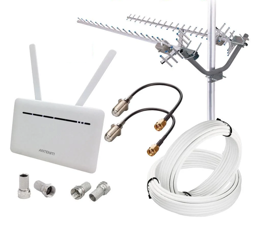 Комплект с Wi-Fi роутером ANTENITI B535 и антеннами 14,7 dBi MIMO Energy до 150 Мбит/с (2137850708)