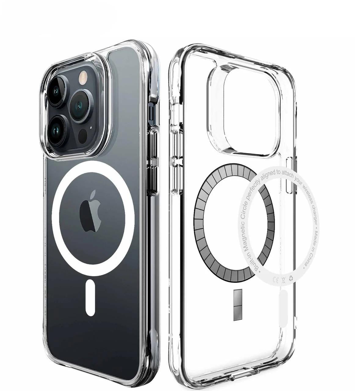 Чехол для iPhone 14 Pro MagSafe Remax Crys Series Magsafe Magnetic Phone Case Прозрачный (RM-1690)