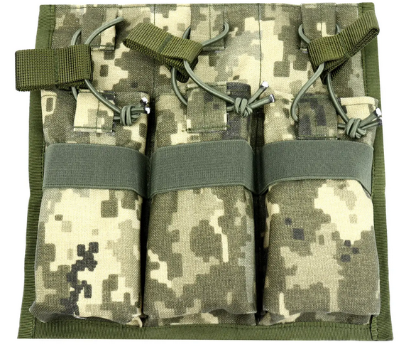 Підсумок під 3 магазини Cordura 1000D на гумці Піксель