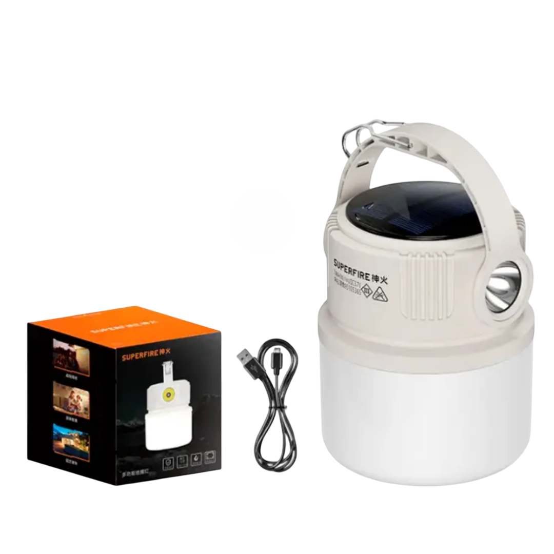 Ліхтар-Powerbank SuperFire T22 кемпінговий з сонячною панеллю (2833256294)