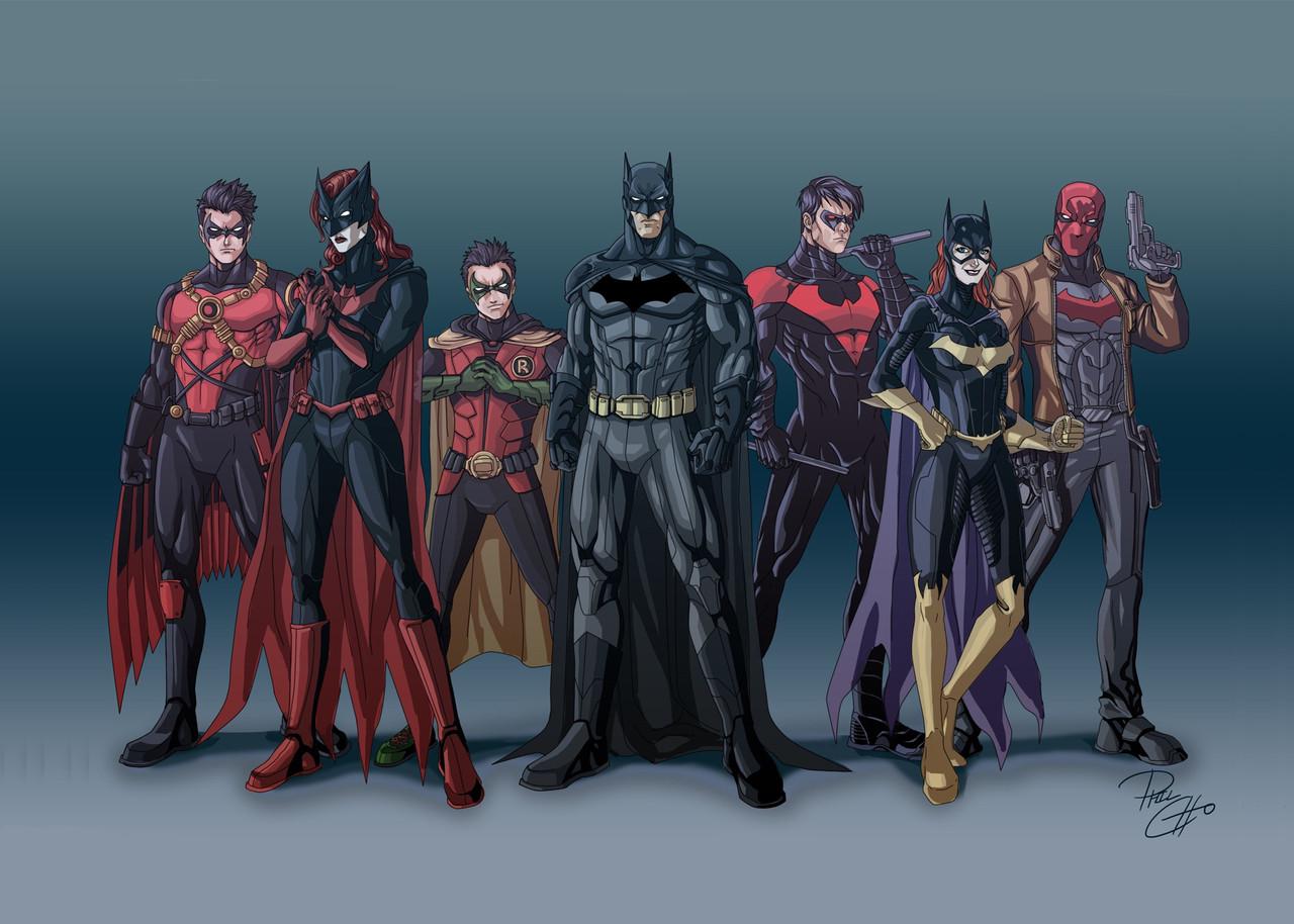 Картина постер Gee! Batman Бэтмен семья 60х40 см BM.09.049