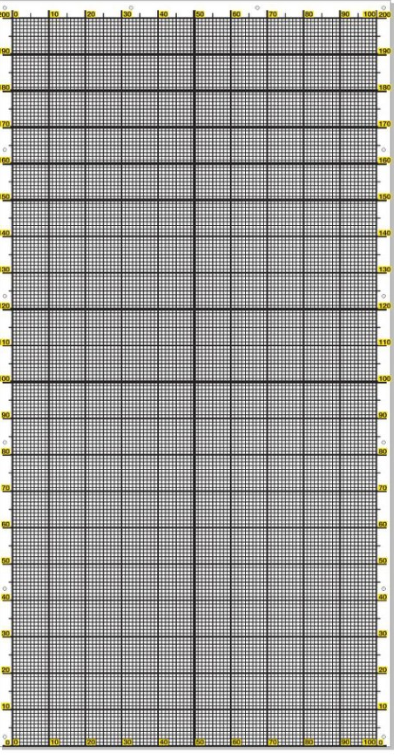 Постуральна карта для визначення порушення постави тіла 1000x2005 мм Чорний (0025) - фото 1