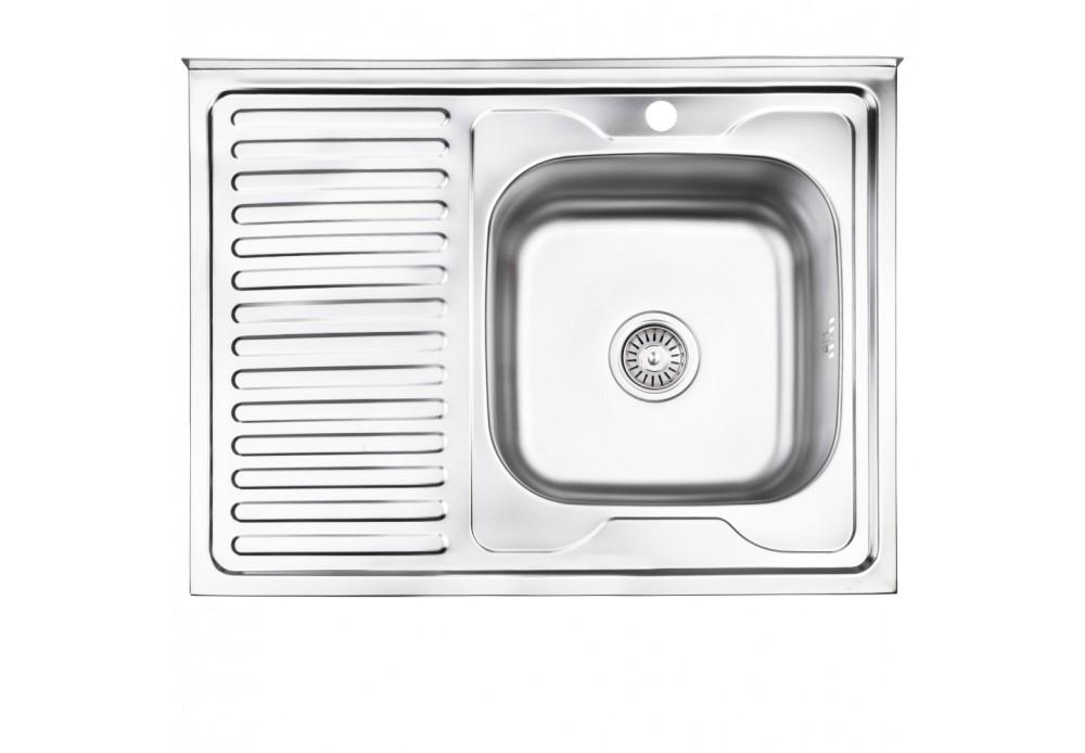 Кухонная мойка Lidz 6080-R 0,8 мм Decor (LIDZ6080RDEC08)