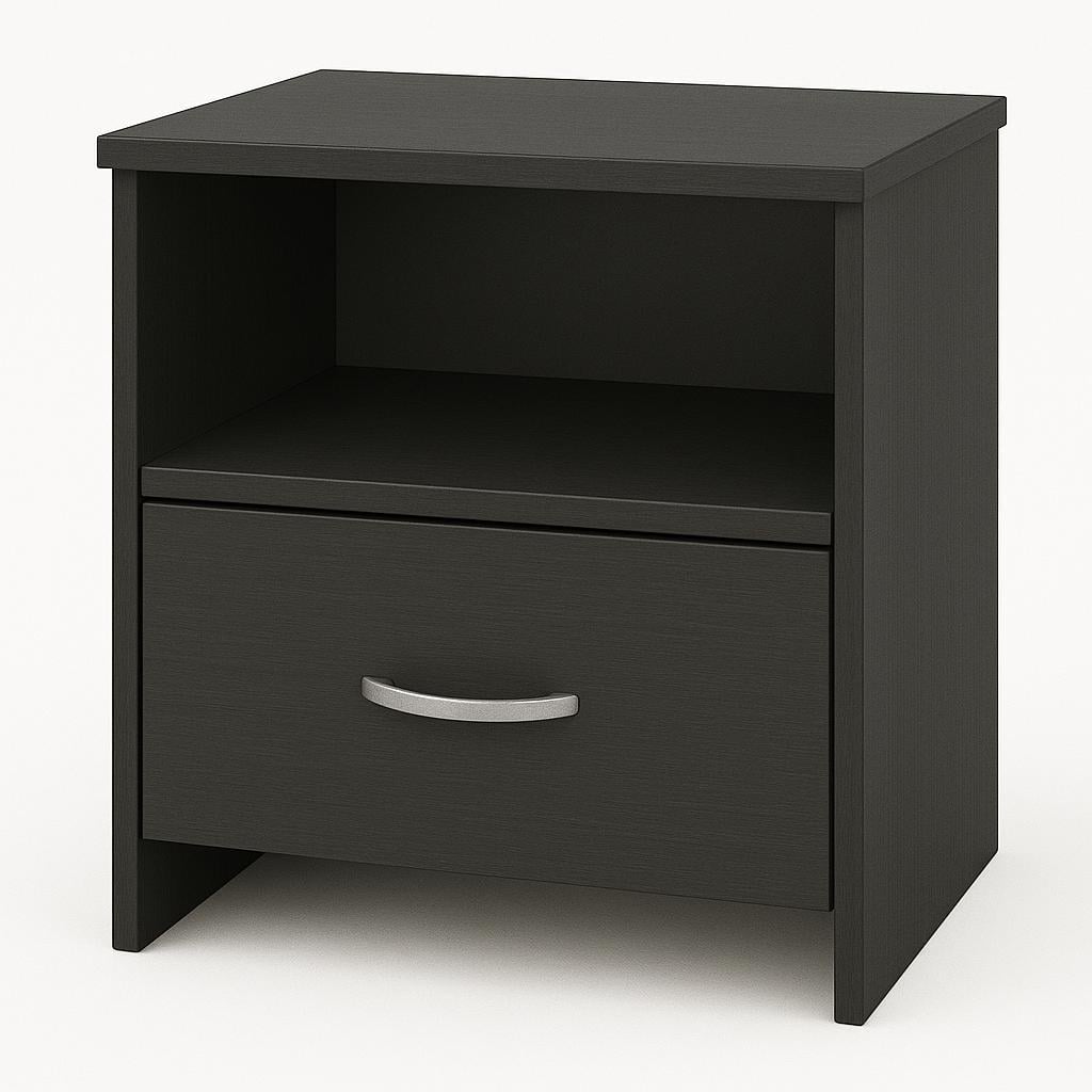 Приліжкова тумба з ящиком №5 ДСП 500х400х350 мм Антрацит Приліжкова тумба з ящиком №5 ДСП 500х400х350 мм Антрацит