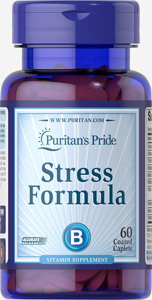 Добавка Puritan's Pride Stress Formula для профилактики нервной системы 60 coated caplets