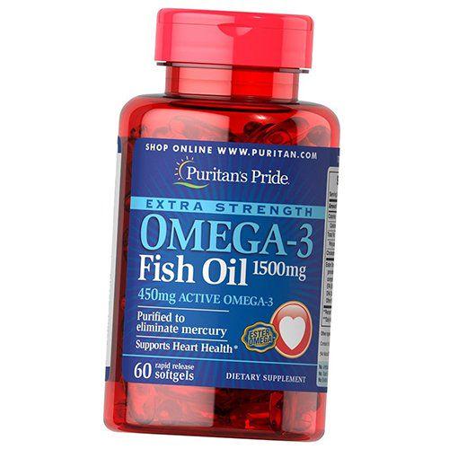 Жир рыбий Puritan's Pride Omega-3 Fish Oil 1500 60 гел. капс. (67367026)