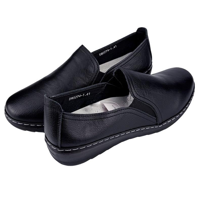 Мокасини жіночі шкіряні батали 2074-1 p. 41 26 см Чорний - фото 3 Мокасини жіночі шкіряні батали 2074-1 p. 41 26 см Чорний - фото 3