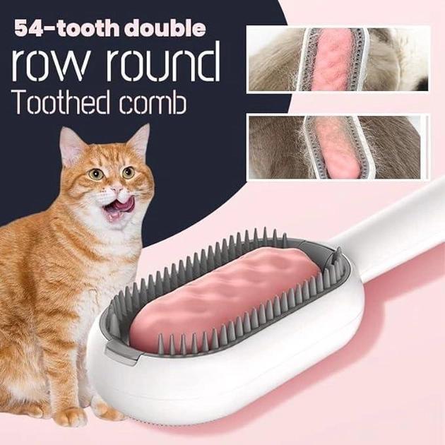 Щітка для догляду за тваринами Pet Gravity Grooming Comb 4в1 для сухого та вологого вичісування шерсті (2134436806) - фото 4