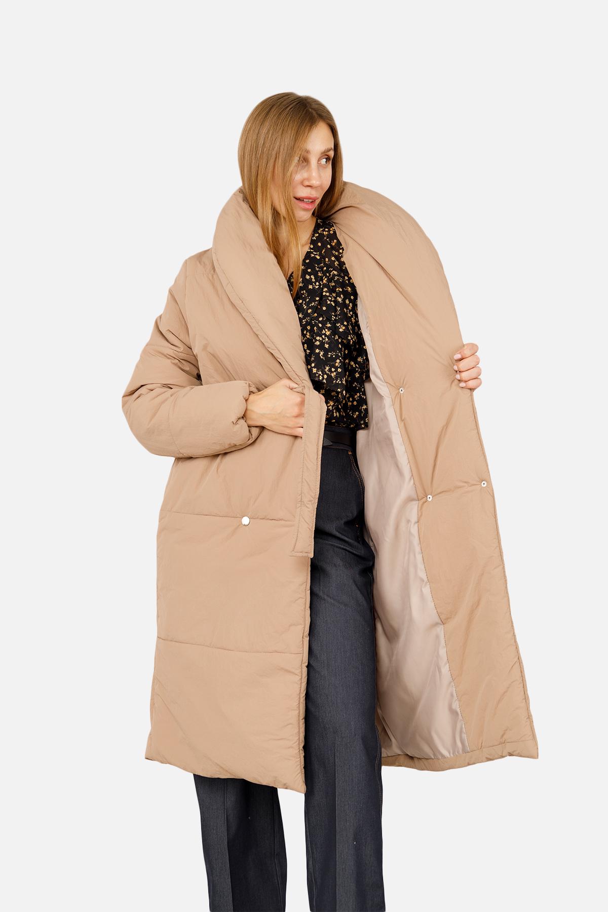 Куртка женская ЦБ-00260064 р. 42 Капучино (28422061) - фото 3 Куртка женская ЦБ-00260064 р. 42 Капучино (28422061) - фото 3