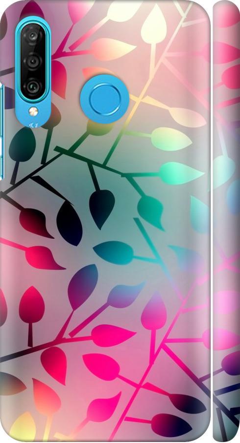Чехол на Huawei P30 Lite Листья (2235m-1651-42517)