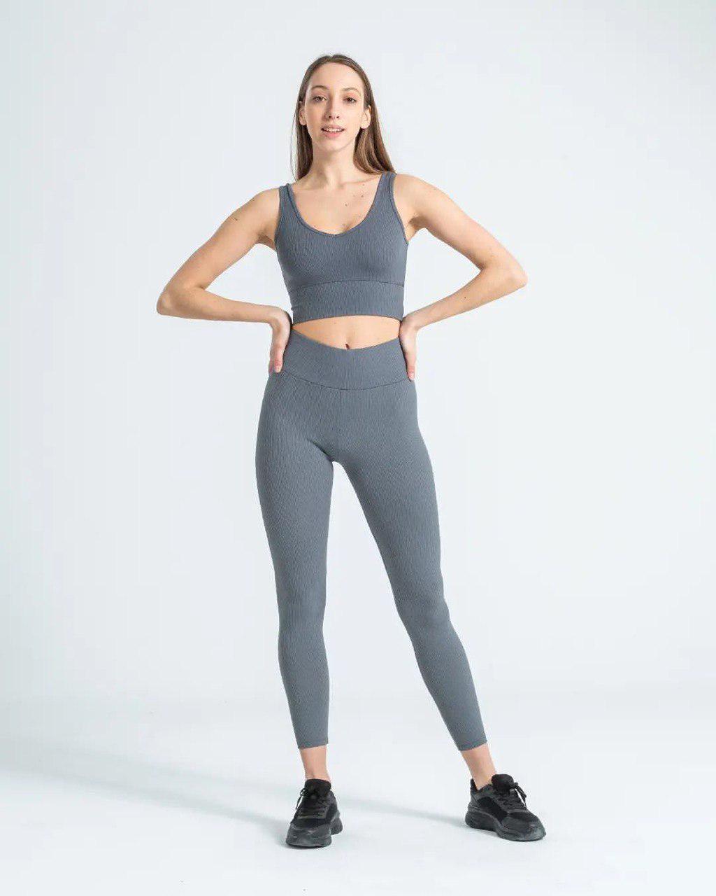 Лосини жіночі LADY HUREM 2247 рубчик широкий утягуючий пояс XL Сірий (1525) - фото 3 Лосини жіночі LADY HUREM 2247 рубчик широкий утягуючий пояс XL Сірий (1525) - фото 3