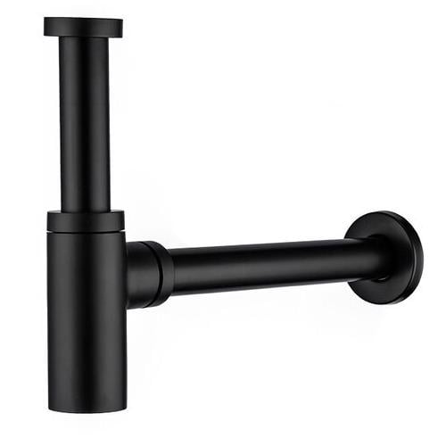 Сифон для раковины Frap F82-7 1 1/4" впуск Черный (126594)