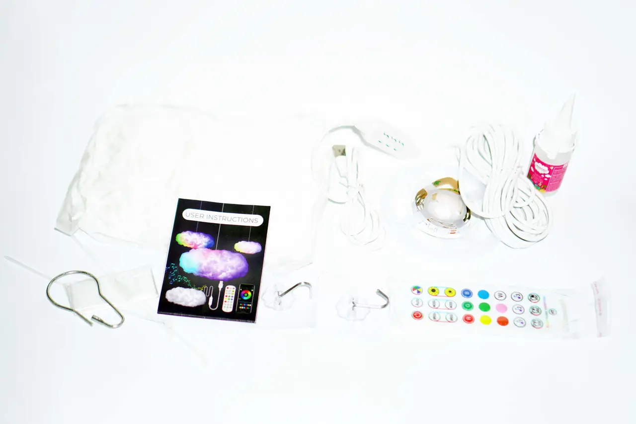 Світлодіодна стрічка Хмара Bluetooth 3D RGB з пультом (22293415) - фото 12