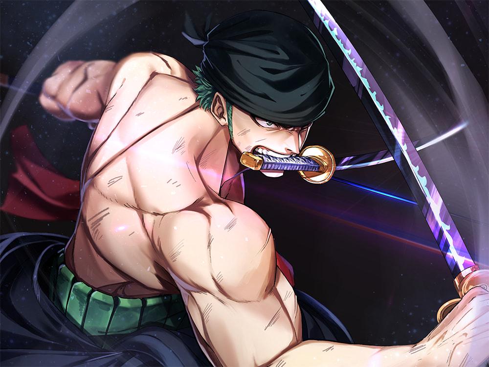 Алмазная мозаика SHLab Аниме One Piece Ророноа Зоро SH-32689 40x30 см (32689)