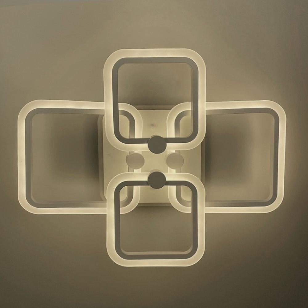 Люстра LED RGB на 2/2 рожка Белый (A 2503/2+2 WT) - фото 5