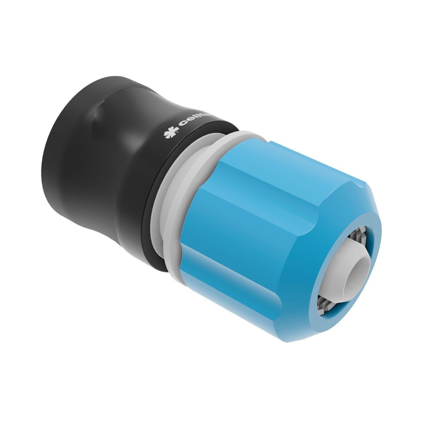 Коннектор для шланга Cellfast Ergo 3/4" с аквастопом (53-125) Коннектор для шланга Cellfast Ergo 3/4" с аквастопом (53-125)
