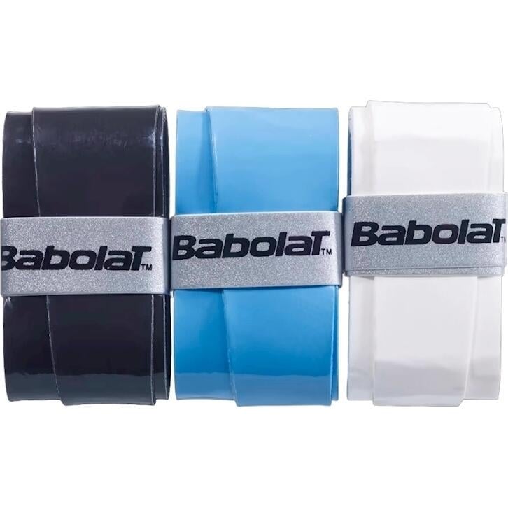 Обмотка для ракеток Babolat MY OVERGRIP X3 3 шт. Белый/Голубой/Черный (653052-164)