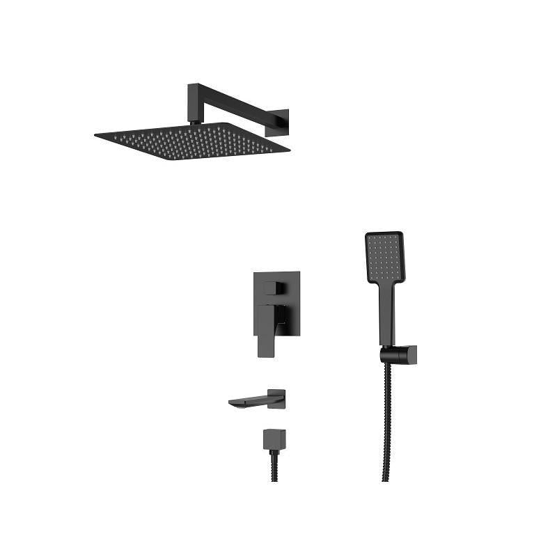 Душевая система встроенная со смесителем KOER KB-64010-05 Черный (KR3493)