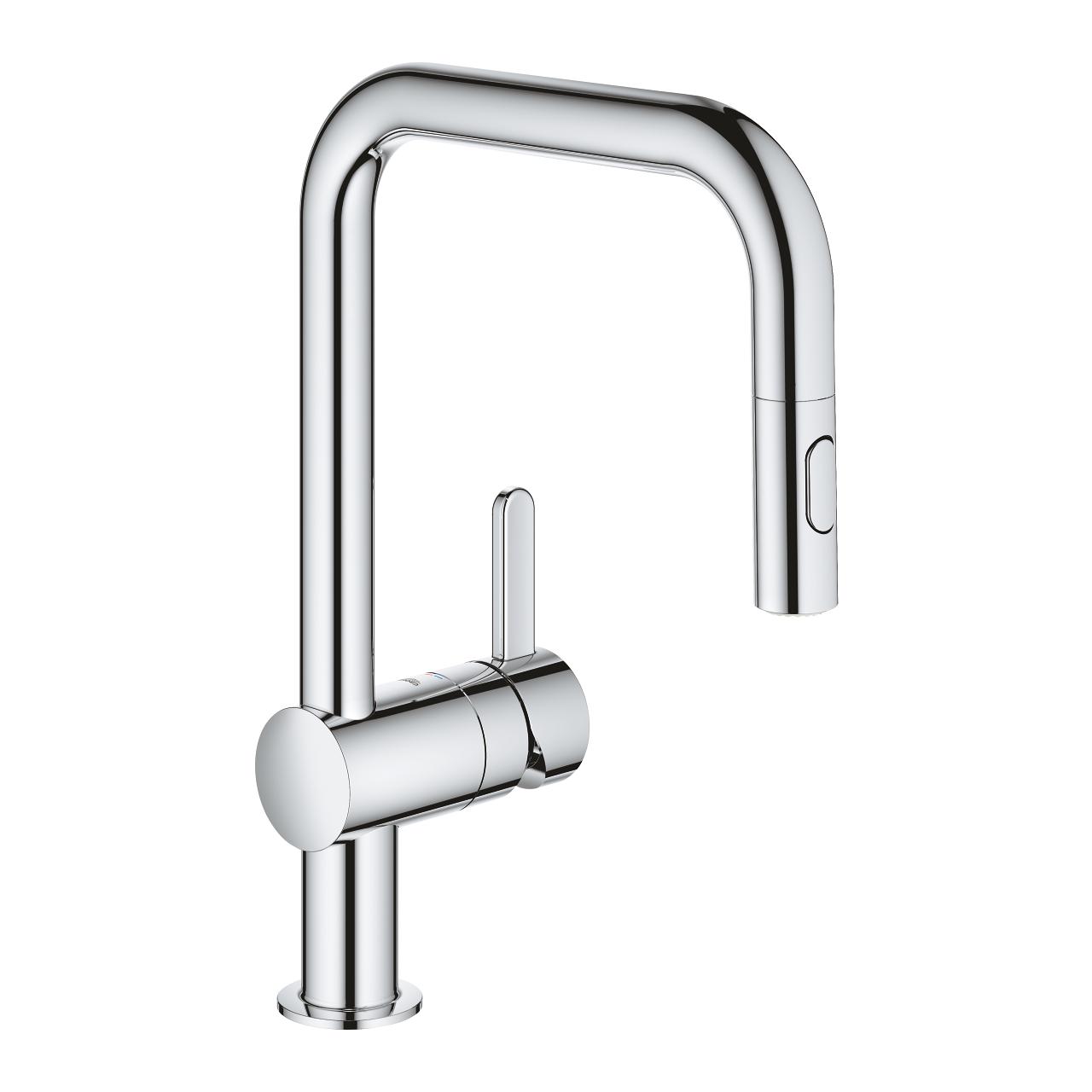 Смеситель для кухни Grohe Flair 32455001 с видвижной лейкой Хром (97827) Смеситель для кухни Grohe Flair 32455001 с видвижной лейкой Хром (97827)