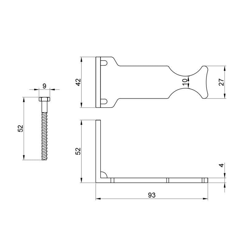 Кріплення радіаторне SD Plus SD114 бічне (SD00005839) - фото 2 Кріплення радіаторне SD Plus SD114 бічне (SD00005839) - фото 2