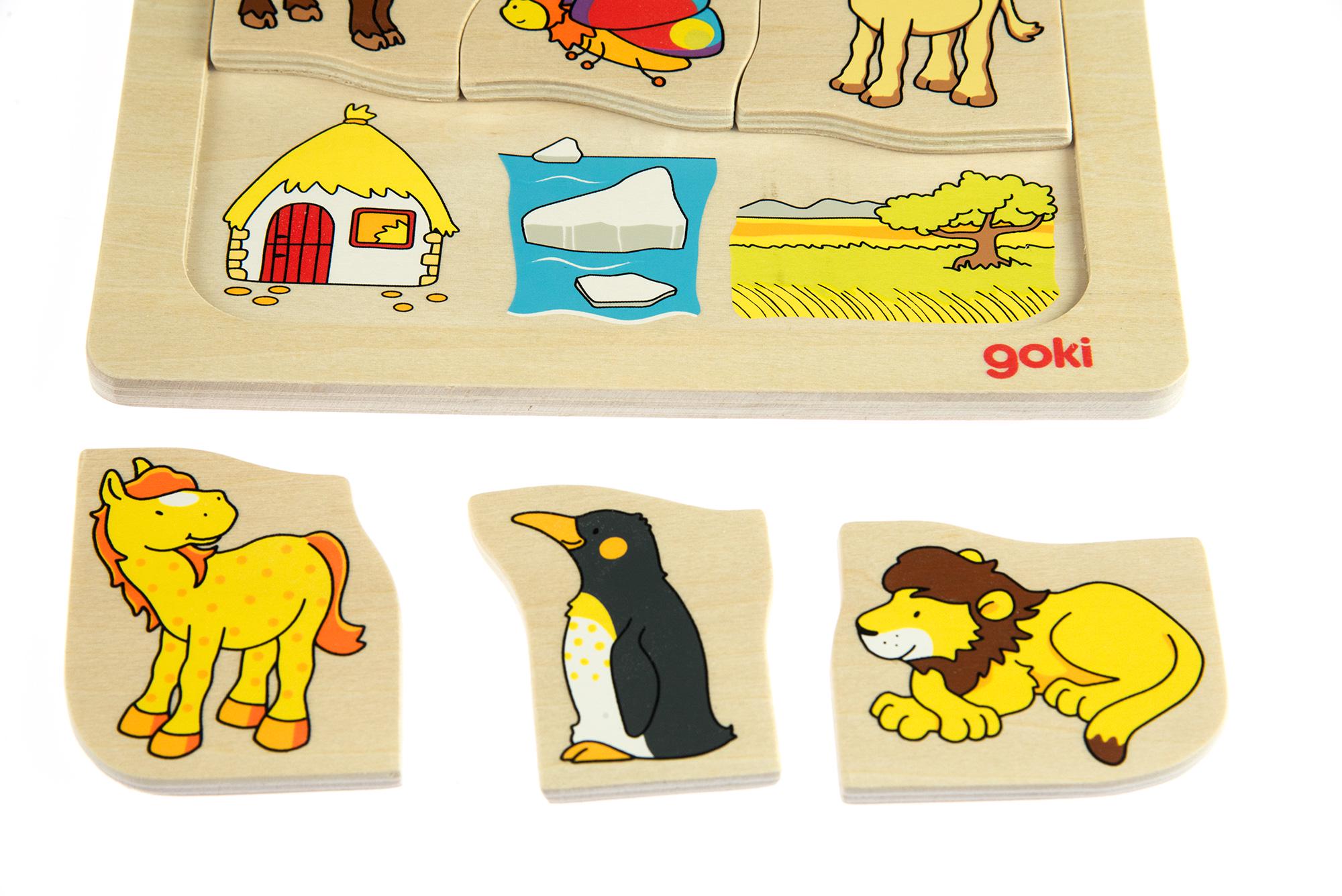 Настольная игра для детей Goki Животные (56725) - фото 2 Настольная игра для детей Goki Животные (56725) - фото 2