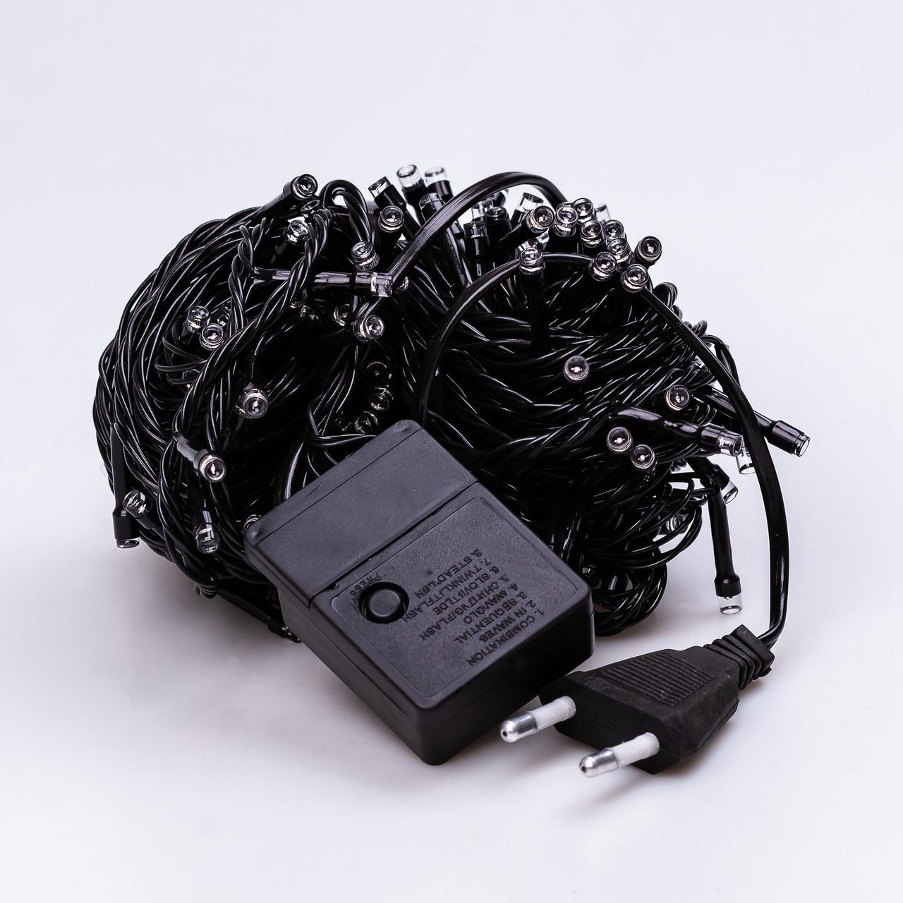 Гірлянда-нитка світлодіодна чорний провід 8 режимів роботина 161 LED лампочок 14 м Синій (2997) - фото 1 Гірлянда-нитка світлодіодна чорний провід 8 режимів роботина 161 LED лампочок 14 м Синій (2997) - фото 1