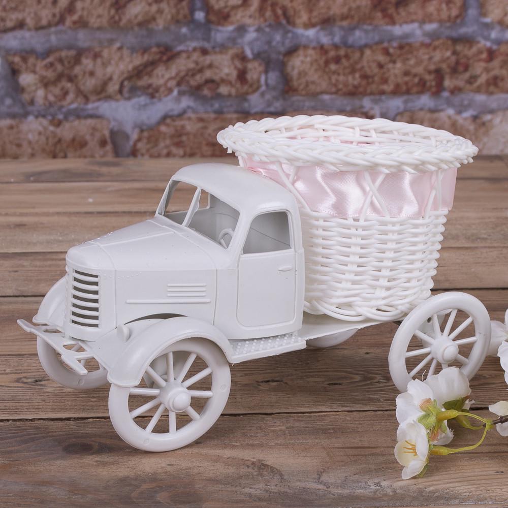 Кашпо Грузовик пластиковый с лентой (2819-2)