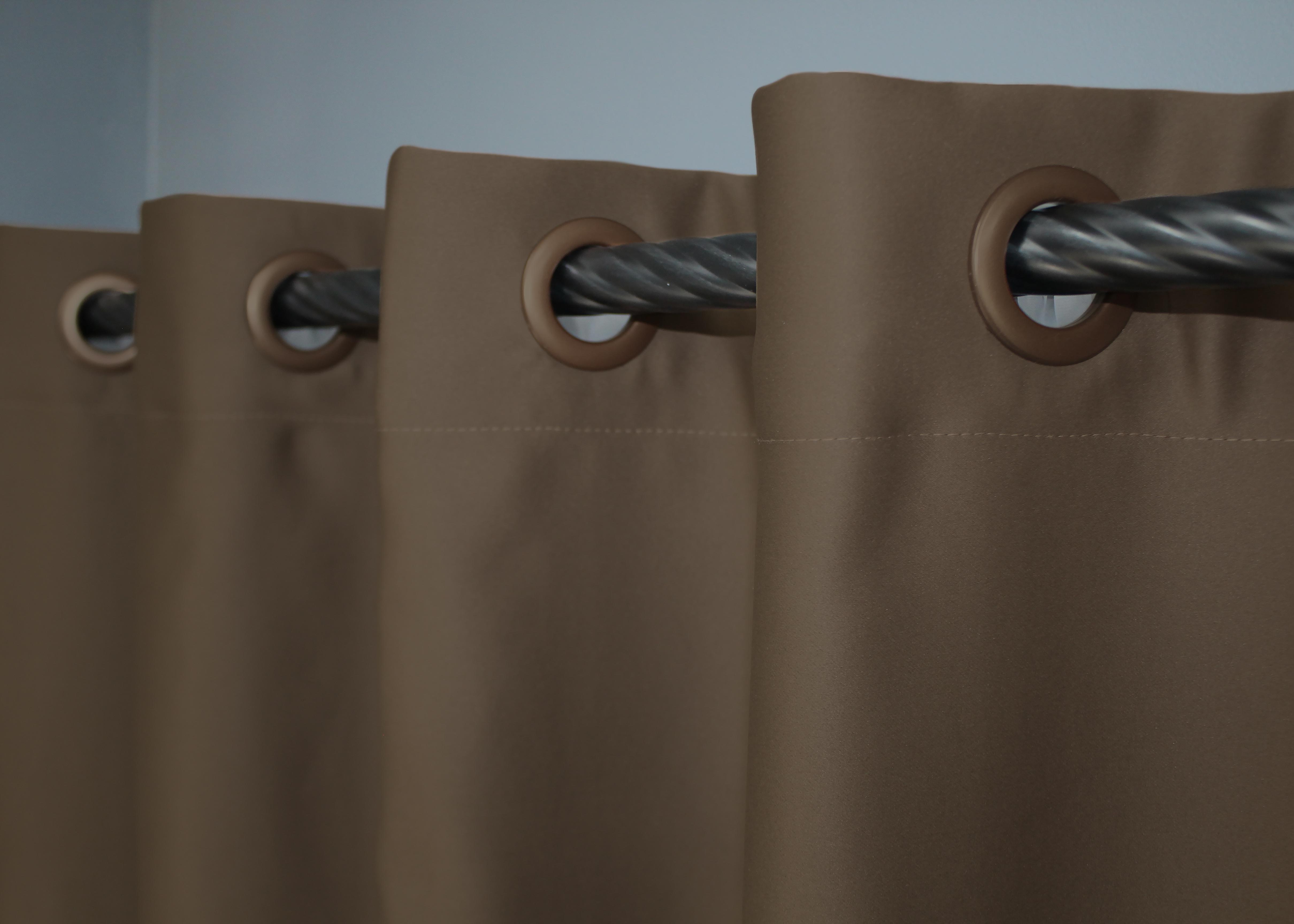 Комплект штор на люверсах VR-Textil Fusion Dimout №834ш 150х250 см 2 шт. Коричневый (37-0131) - фото 6 Комплект штор на люверсах VR-Textil Fusion Dimout №834ш 150х250 см 2 шт. Коричневый (37-0131) - фото 6