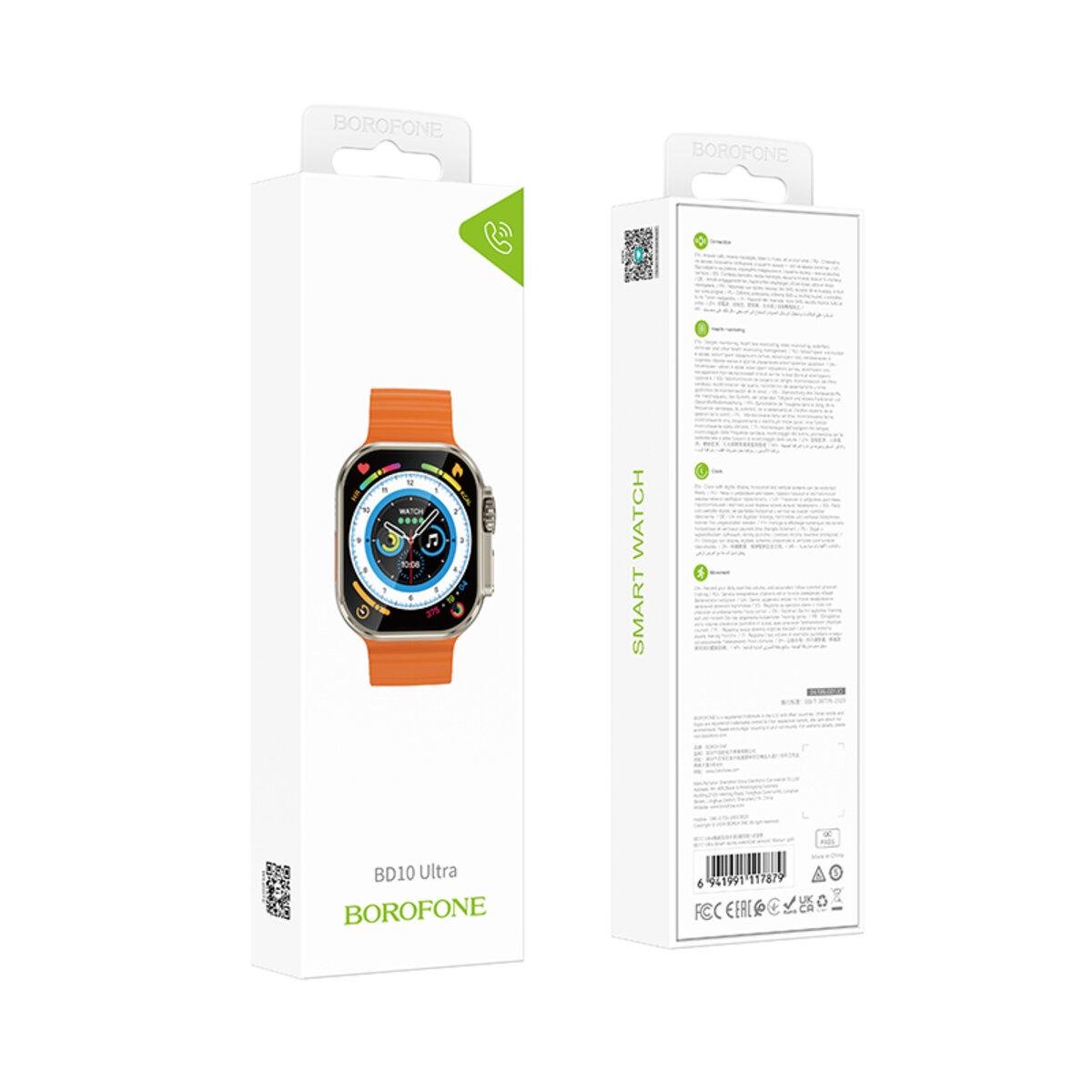 Смарт-годинник Borofone BD10 Ultra Smart Sports Watch Call Version 2.01" BT5.3 300 mAh Titanium Gold (6941991117879) - фото 5 Смарт-годинник Borofone BD10 Ultra Smart Sports Watch Call Version 2.01" BT5.3 300 mAh Titanium Gold (6941991117879) - фото 5