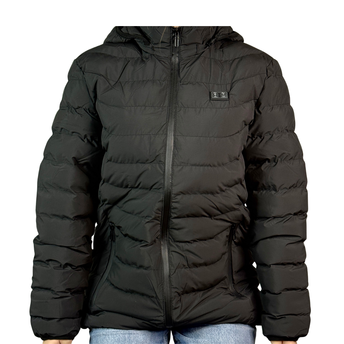 Куртка с подогревом от USB и теплоизоляционной подкладкой 3 режима унисекс 4XL Черный (YKZM-62-4XL-Black)