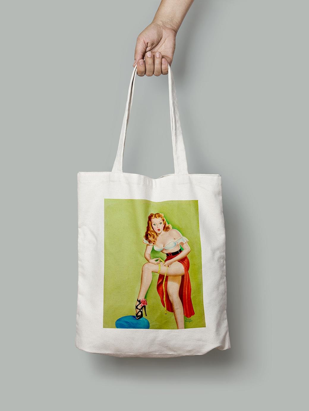 Эко-сумка Снимает замеры. Питер Дрибен шопер (pin_up0030027_Bag)