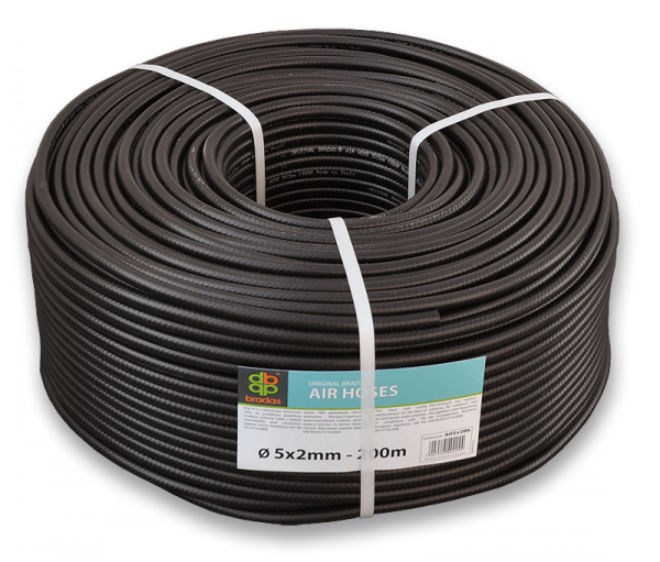 Шланг технічний 5x2 мм 20bar Black (AH05x2BK)