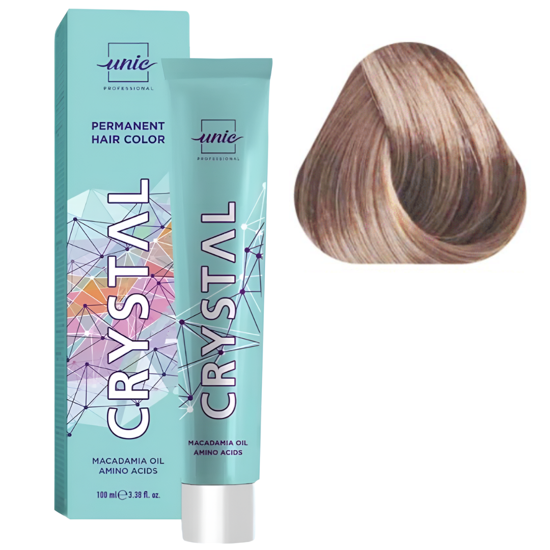 Крем-фарба Unic Crystal стійка 100 мл 9/44 Блонд інтенсивно мідний