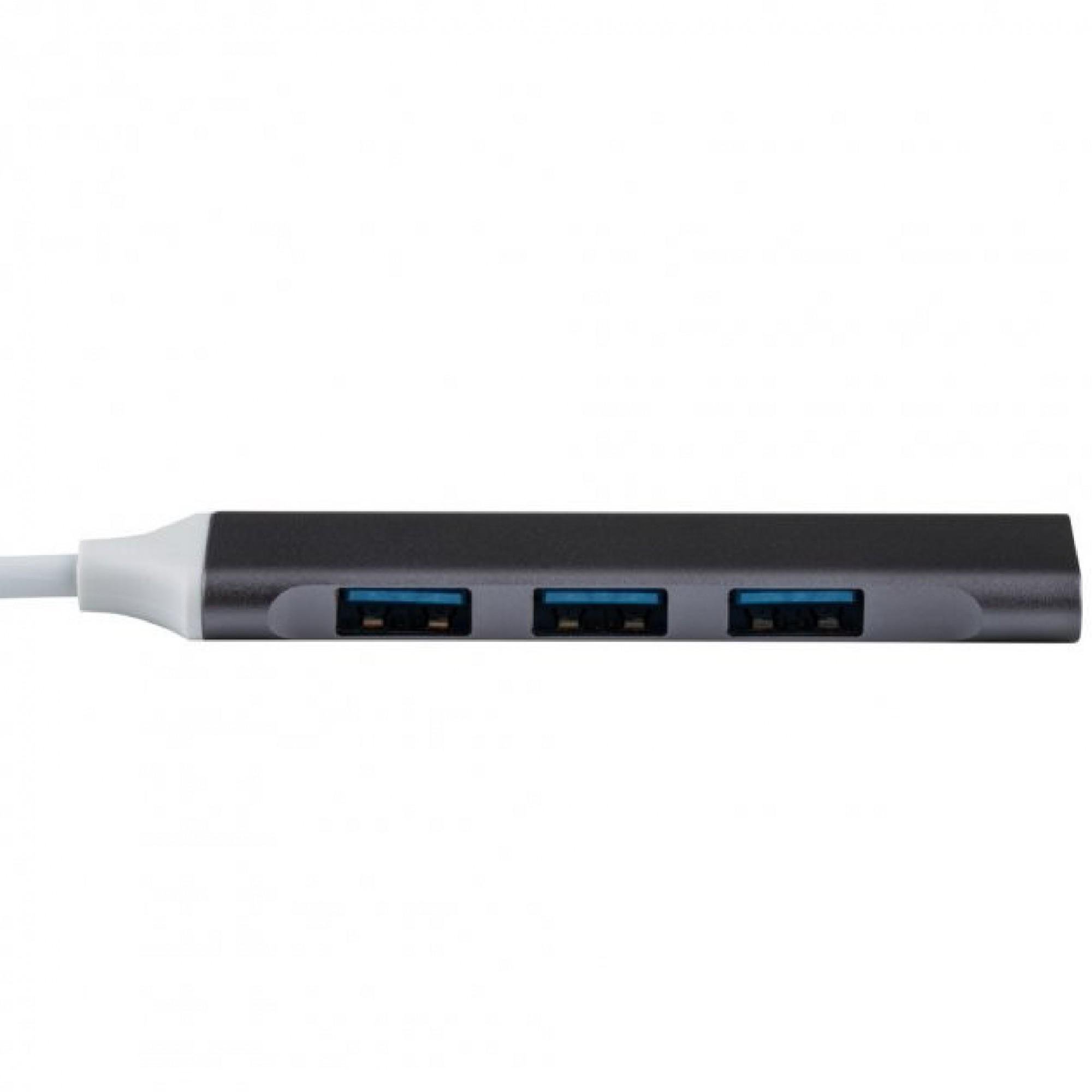 USB-хаб XON SmartLink USB 3.0 и 3хUSB 2.0 Grey (XUAXM041332G 001) - фото 8