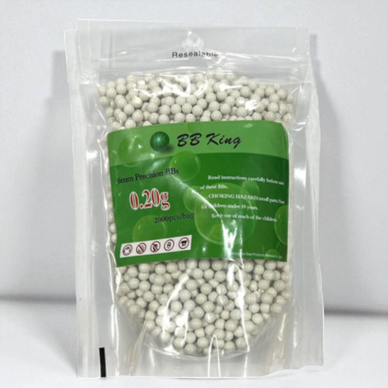 Кулі страйкбольні BB KING 0,20 г 2000 шт. Білий (RS956600)
