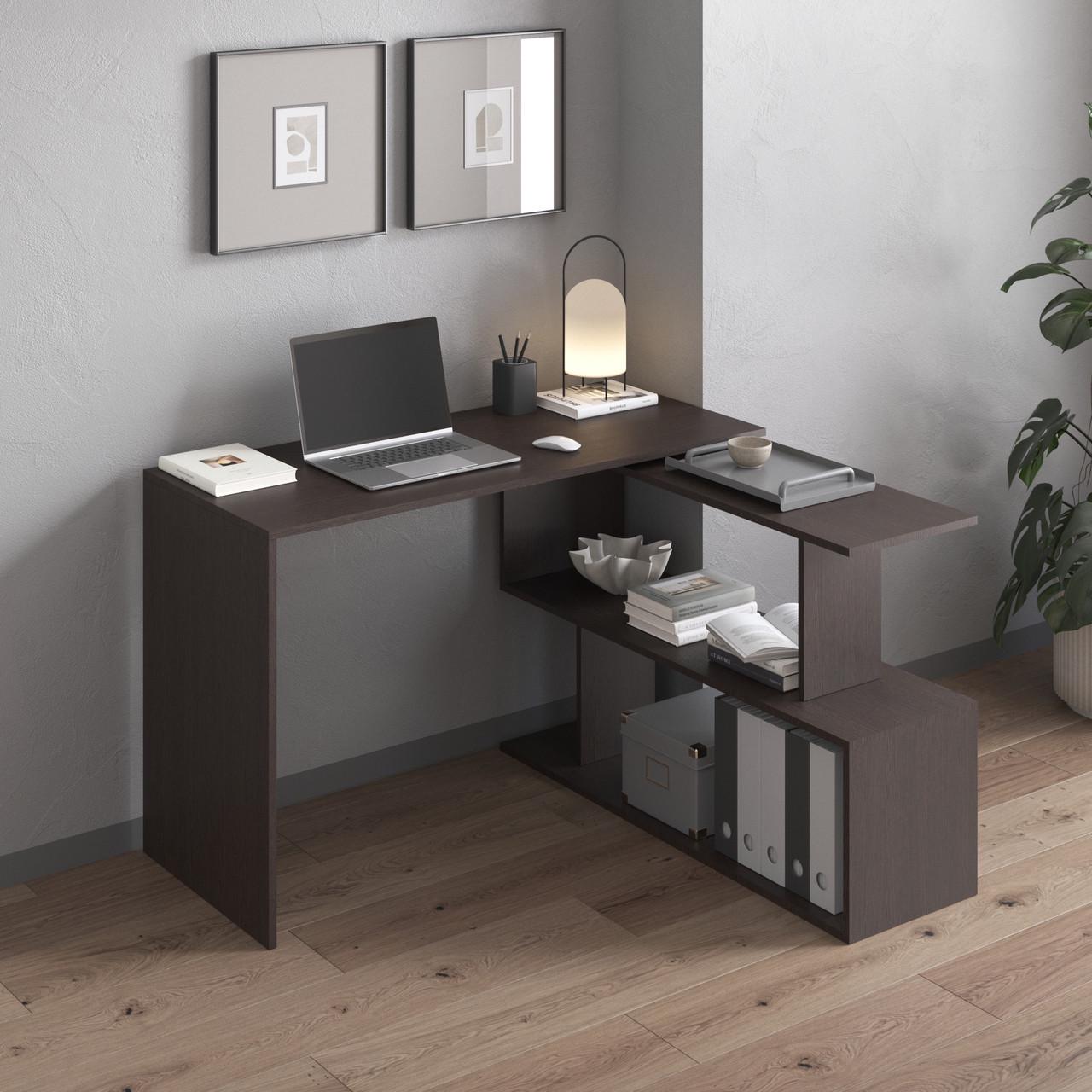 Стол-трансформер компьютерный VAYS поворотный 120х118х76,6 см Венге темный (30642158) Стол-трансформер компьютерный VAYS поворотный 120х118х76,6 см Венге темный (30642158)