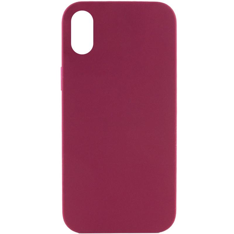 Противоударный Чехол Silicone Case Full Protective (AA) для Apple iPhone X / XS (5.8") Maroon