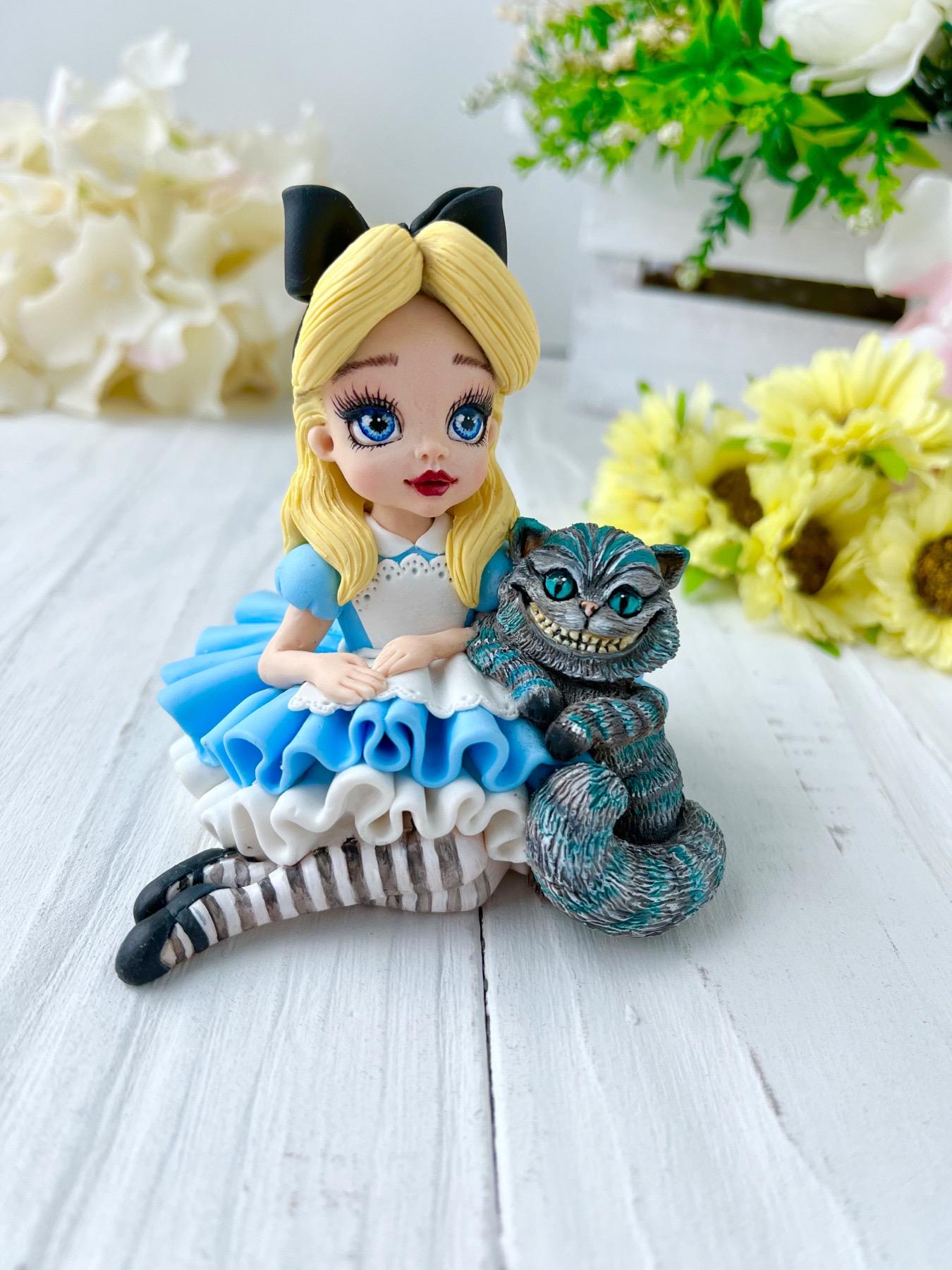 Молд силиконовый Orehova Алиса и Чеширский кот (8817)