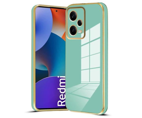 Чехол накладка Silicone Adds 6D для Xiaomi Redmi Note 12 5G / Poco X5 Бирюзовый