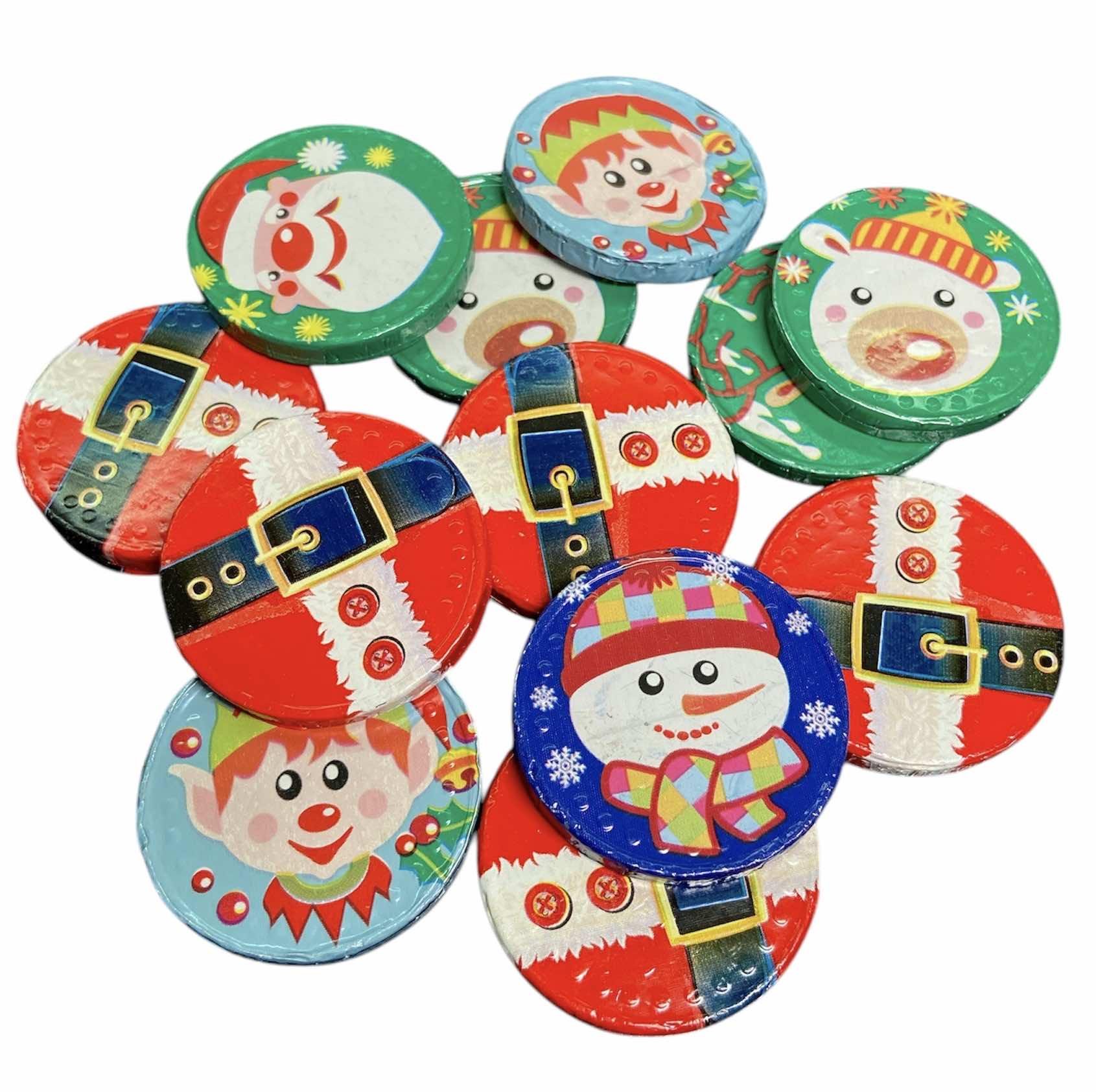 Набор шоколадных конфет Рождественские монетки в сетке 85 г (58603)