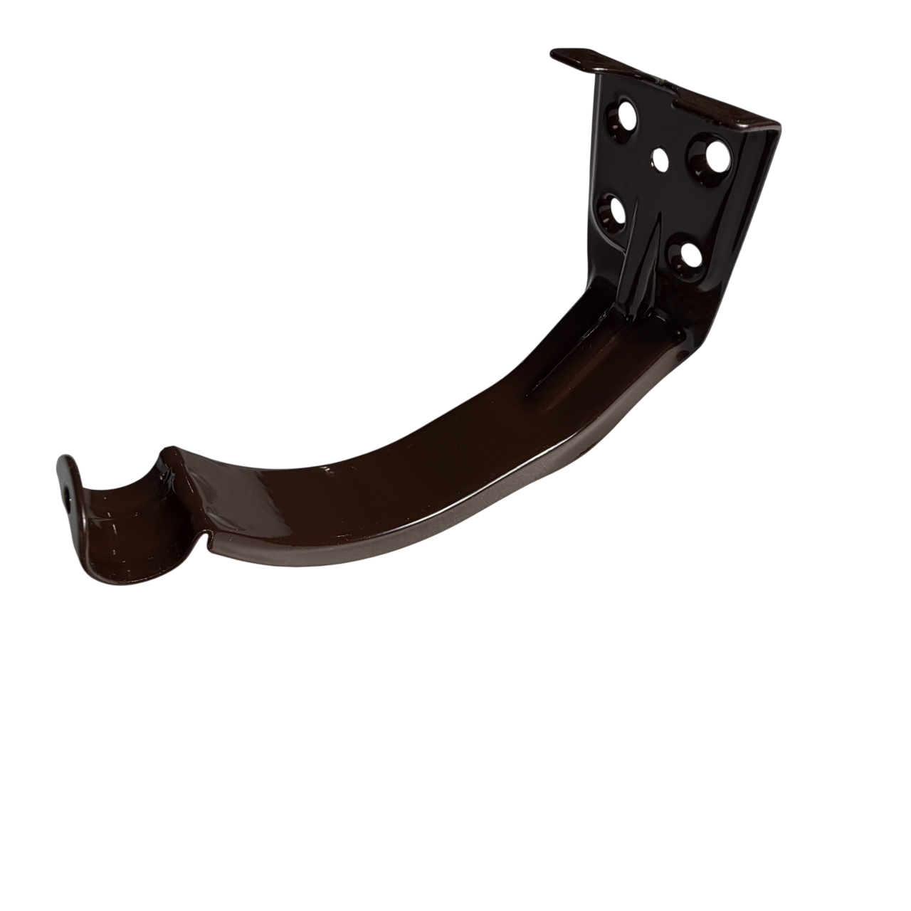 Гак-кронштейн тримач ринви торцевий водостічний Alpine 125/90 мм 1,2 мм RAL 8017 Шоколадно-коричневий (010080)